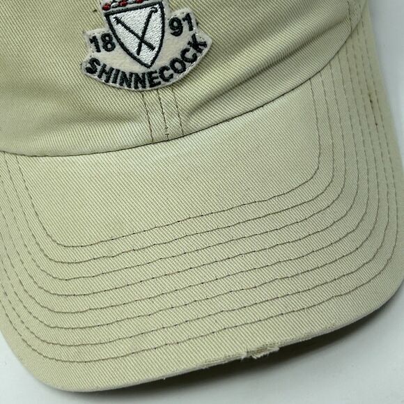 Shinnecock Hills Golf Club Dad Hat Baseball Cap Golfing Golfer Strapback Beige - Picture 7 of 12